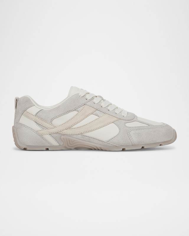 Mojave Suede and Leather Sneakers